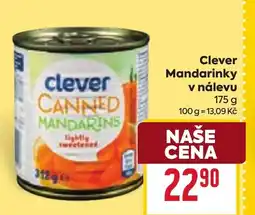 Billa Clever Mandarinky v nálevu nabídka