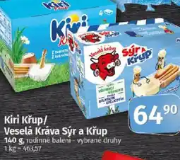 COOP TIP Kiri Křup/ Veselá Kráva Sýr a křup nabídka