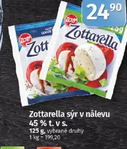 COOP TIP Zottarella sýr v nálevu 45% t. v s. nabídka