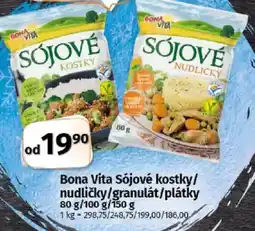 COOP TIP Bona Vita Sójové kostky/ nudličky/granulát/plátky nabídka