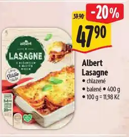Albert Lasagne nabídka