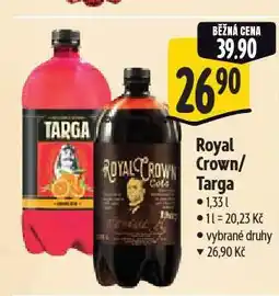 Albert Royal crown cola nabídka
