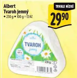 Albert Tvaroh jemný nabídka