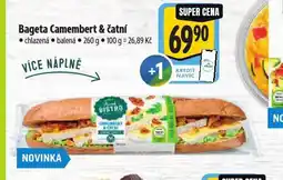 Albert Bageta camembert & čatní nabídka