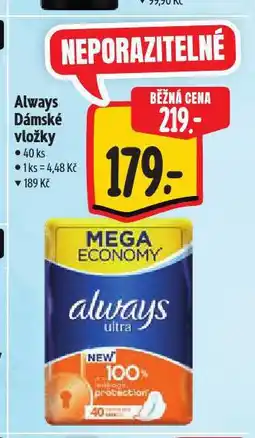 Albert Always dámské vložky nabídka