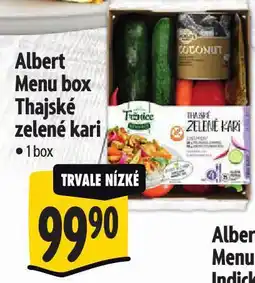 Albert Menu box thajské zelené kari nabídka