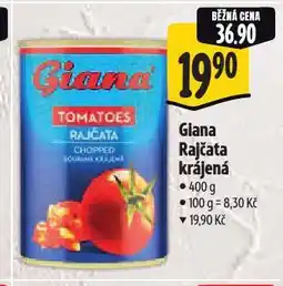 Albert Giana rajčata krájená nabídka