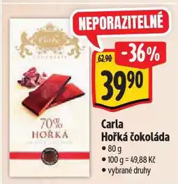 Albert Carla hořká čokoláda nabídka