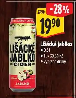 Albert Cider lišácké jablko nabídka