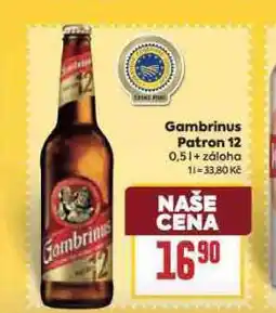 Billa Pivo gambrinus patron 12 nabídka