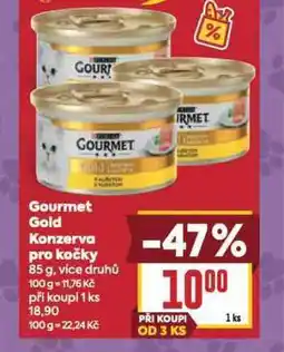 Billa Gourmet gold konzervy pro kočky nabídka