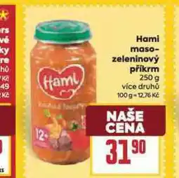 Billa Hami masozeleninový příkrm nabídka
