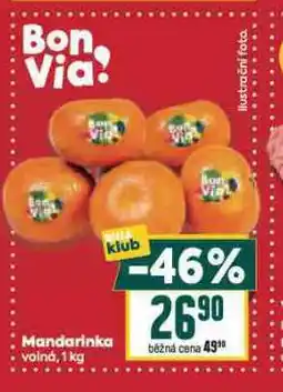 Billa Mandarinky nabídka