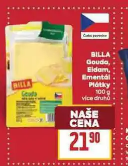 Billa Ementál plátky nabídka