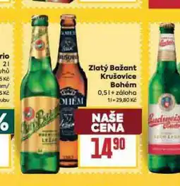 Billa Pivo krušovice bohém nabídka