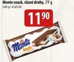 Bala Zott Monte snack nabídka