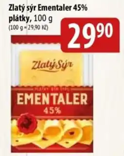 Bala Zlatý sýr Ementaler 45% platky nabídka