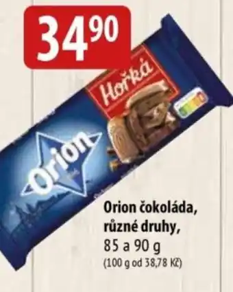 Bala Orion čokoláda nabídka