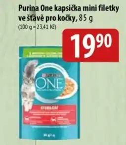 Bala Purina One kapsička mini filetky ve šťávě pro kočky nabídka