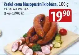 Bala Česká cena Masopustní klobása nabídka