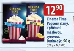 Bala Cinema Time Popcorn slaný, s příchutí máslovou, sýrovou, šunka-sýr nabídka