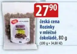 Bala Česká cena Rozinky v mléčné čokoládě nabídka
