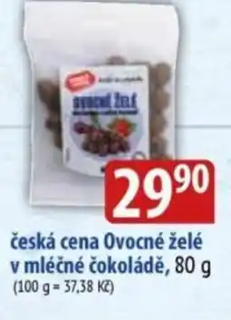 Bala Česká cena Ovocné želé v mléčné čokoládě nabídka
