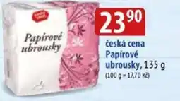 Bala Česká cena Papírové ubrousky nabídka