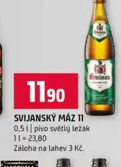 Terno SVIJANSKÝ MÁZ 11 0,5l pivo světlý ležák nabídka
