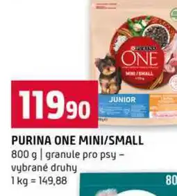 Terno PURINA ONE MINI/SMALL 800 g granule pro psy vybrané druhy nabídka