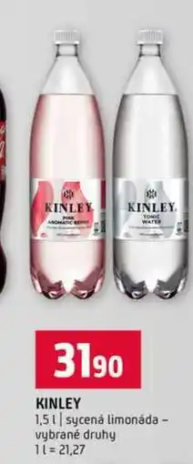 Terno KINLEY 1,5l sycená limonáda vybrané druhy nabídka