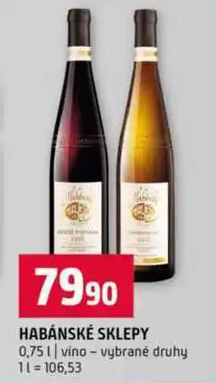 Terno HABÁNSKÉ SKLEPY 0,75l vino vybrané druhy nabídka