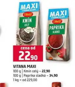 Terno VITANA MAXI 100 g Kmin celý 100 g Paprika sladká nabídka