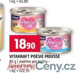 Terno VITAKRAFT POÉSIE MOUSSE 85 g paštika pro kočky Vybrané druhy nabídka