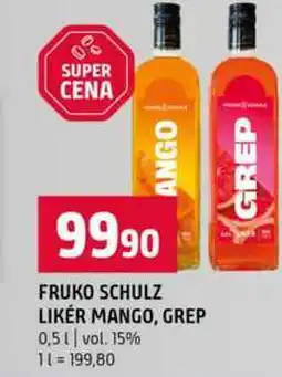 Terno FRUKO SCHULZ LIKER MANGO, GREP 0,5l vol. 15% nabídka