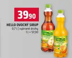 Terno HELLO OVOCNÝ SIRUP 0,7l vybrané druhy nabídka