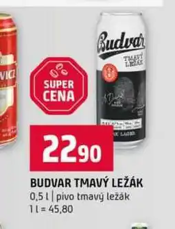 Terno BUDVAR TMAVÝ LEŽÁK 0,5l pivo tmavý ležák nabídka