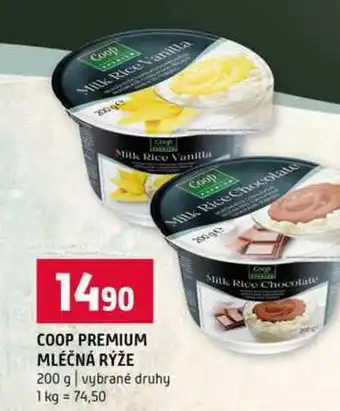 Terno COOP PREMIUM MLÉČNÁ RÝŽE 200 g vybrané druhy nabídka