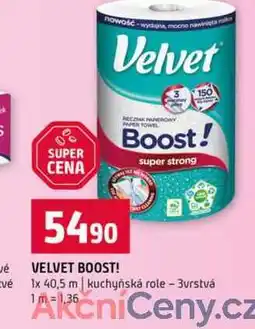 Terno VELVET BOOST! 1x 40,5 m kuchyňská role 3vrstvá nabídka