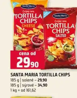 Terno SANTA MARIA TORTILLA CHIPS 185 g solené 185 g sýrové nabídka