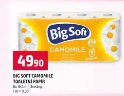 Terno BIG SOFT CAMOMILE TOALETNÍ PAPÍR 8x 16,5 m 3vrstvý nabídka