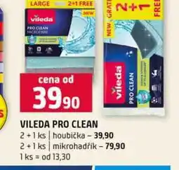 Terno VILEDA PRO CLEAN 2+1 ks houbička 2+1 ks mikrohadřík nabídka