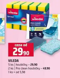 Terno VILEDA 5 ks houbičky 2 ks Pro clean houbičky nabídka