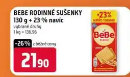 Terno BEBE RODINNÉ SUŠENKY 130 g +23 % navíc vybrané druhy nabídka