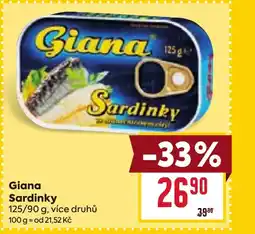 Billa Giana Sardinky nabídka