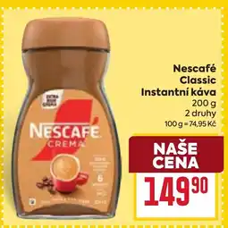 Billa Nescafé Classic Instantní káva nabídka
