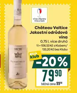 Billa Château Valtice Jakostní odrůdová vína nabídka