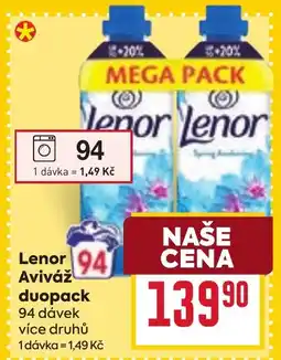 Billa Lenor Aviváž duopack nabídka