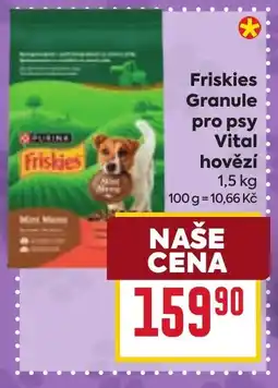 Billa Friskies Granule pro psy Vital hovězí nabídka