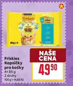 Billa Friskies Kapsičky pro kočky nabídka